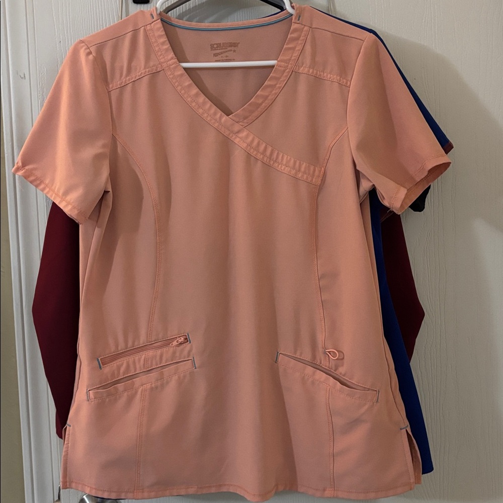 Pink Scrubstar V-Neck Scrub Top